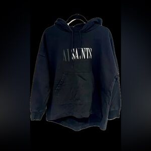 All Saints Black Oversized Hoodie nwt
